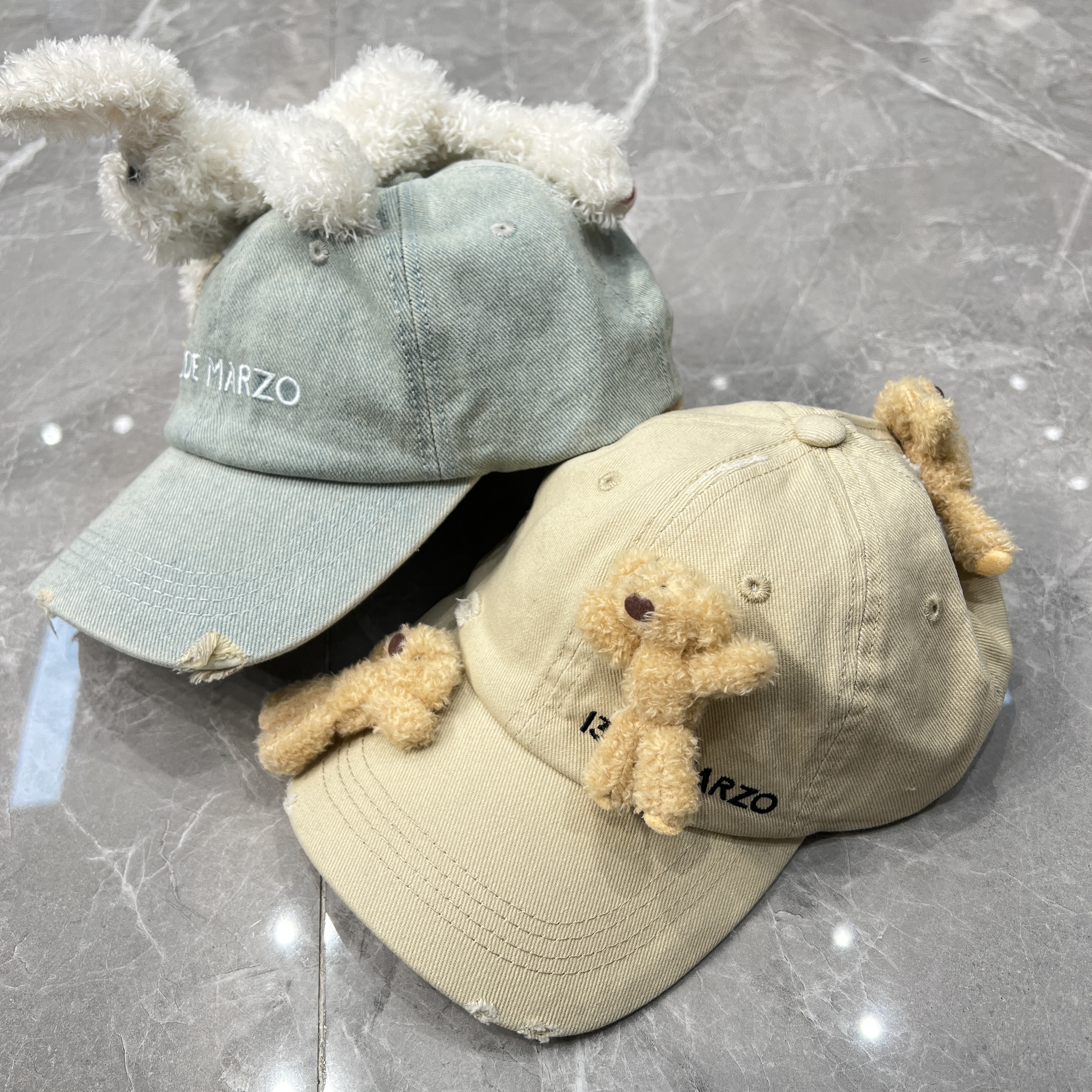 【YU·PP】小众设计师新款酷搭玩偶趴趴鸭舌帽（PS043）