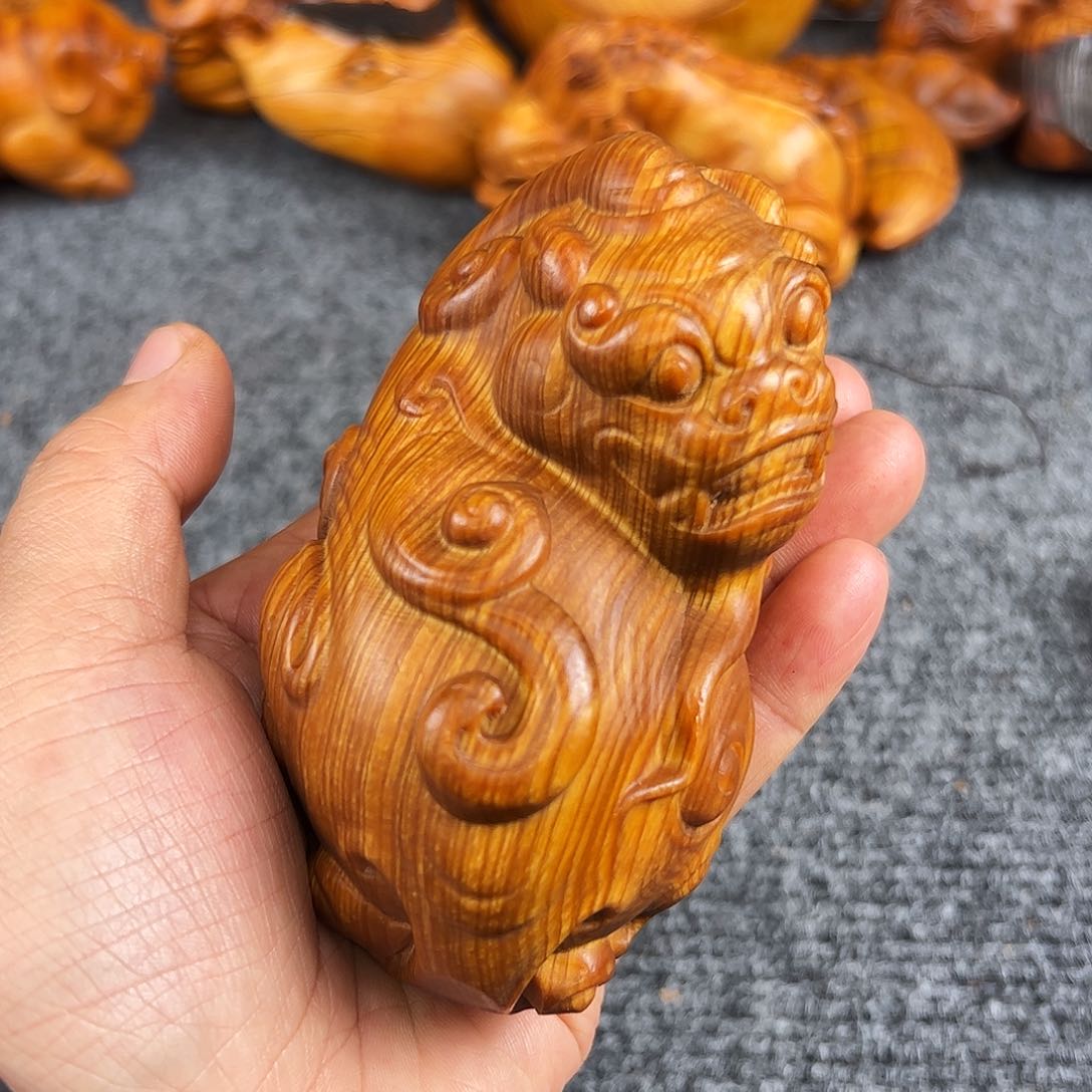 柏木崖柏黑油溏心貔貅