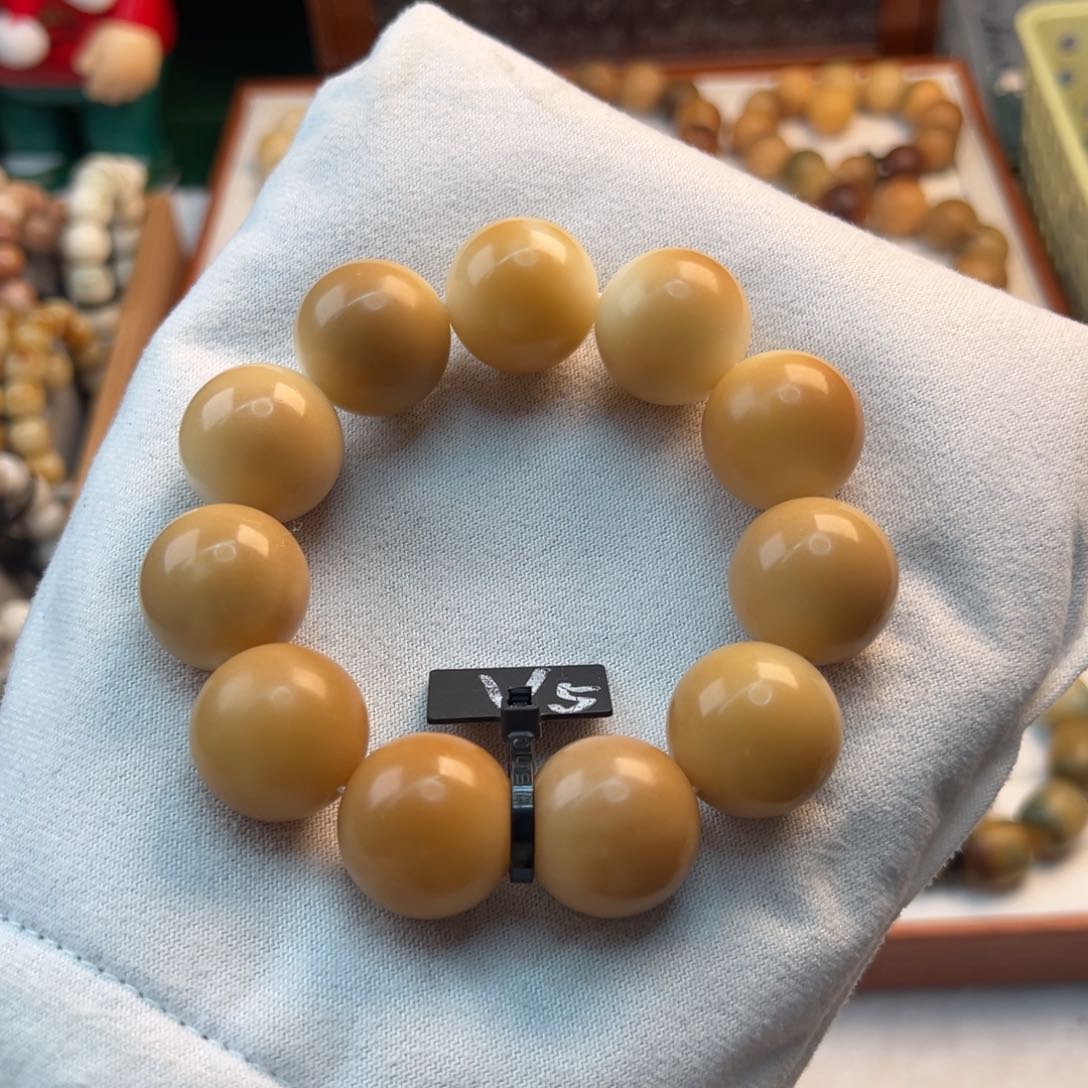 菩提根/象牙果手串卡23圆珠干磨微瑕