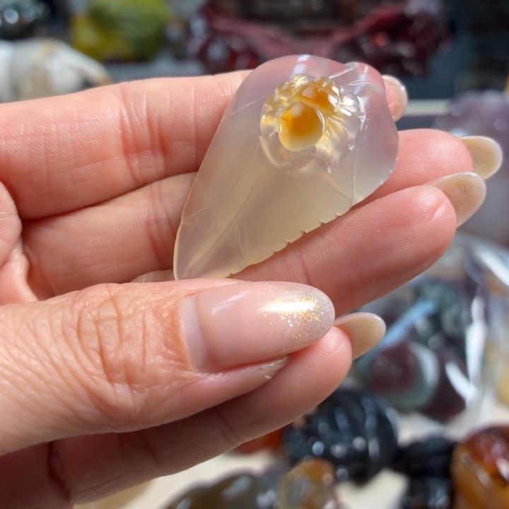 玛瑙/玉髓未镶嵌吊坠(不含链)