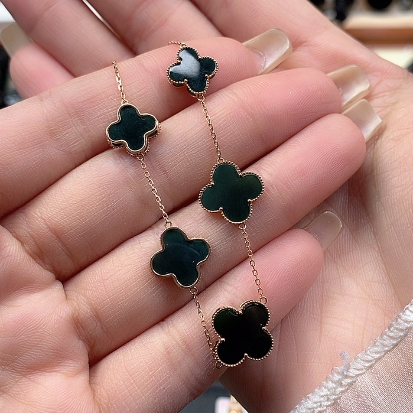 【闪购商品】翡翠手链18K金镶嵌1。 