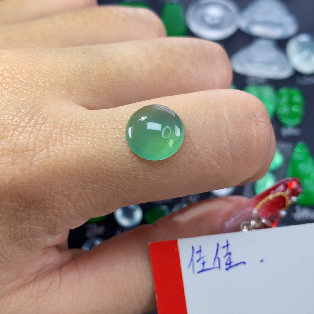 翡翠颈饰未镶嵌纯天然缅甸A货翡翠