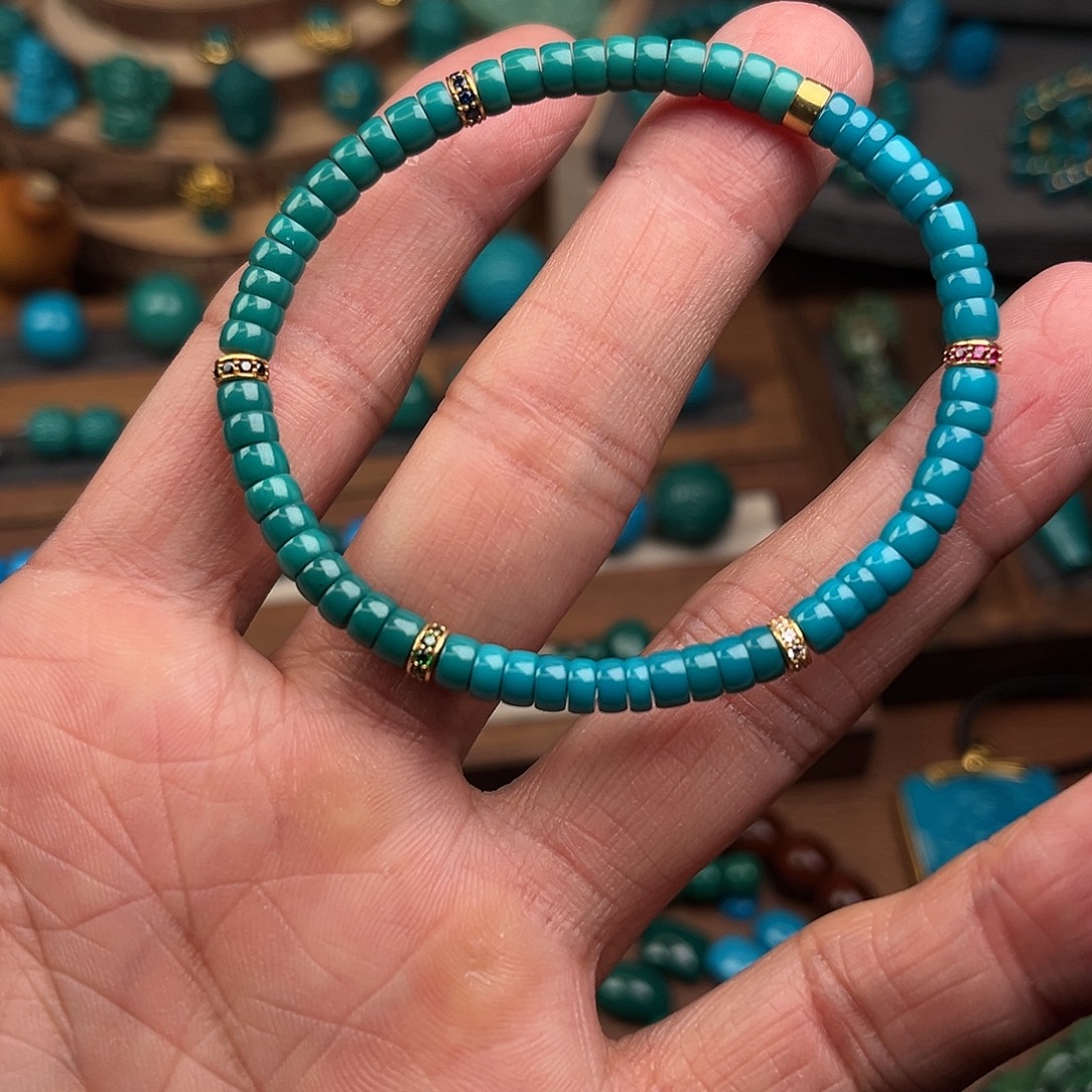 绿松石未镶嵌手串