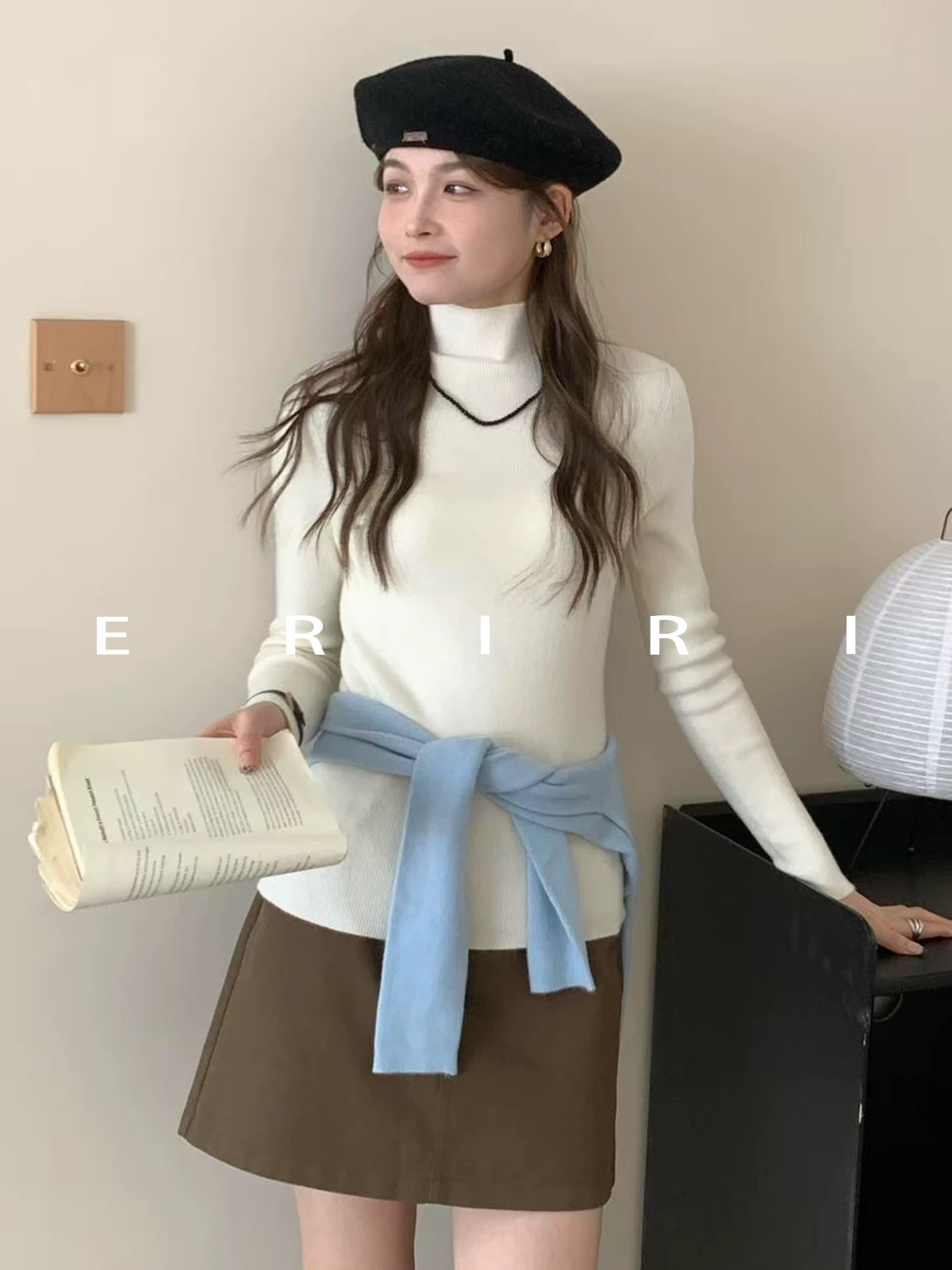 韩版修身半高领针织打底衫女2025秋冬温柔风软糯毛衫