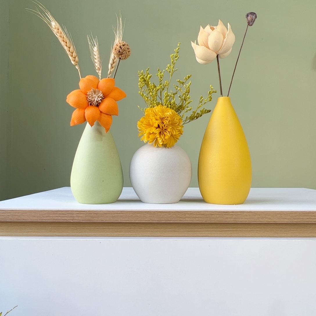 陶瓷花瓶陶瓷花瓶带花高度20-30厘米左右