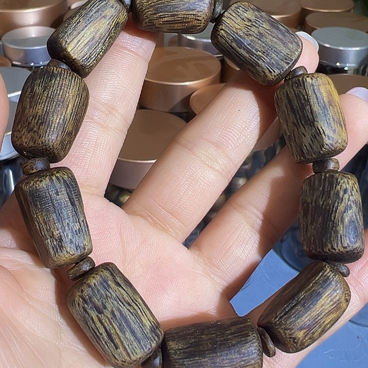 沉香沉香碎屑沉水老料树心油单圈绿棋201.3