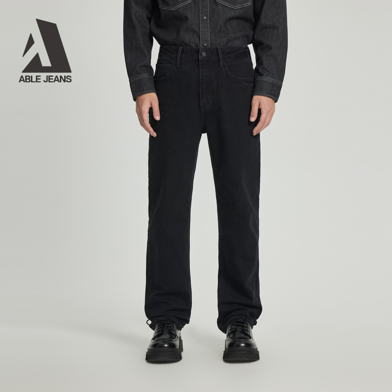 ABLE JEANS【直筒裤】25秋季新款男士经典宽松洗水牛仔裤