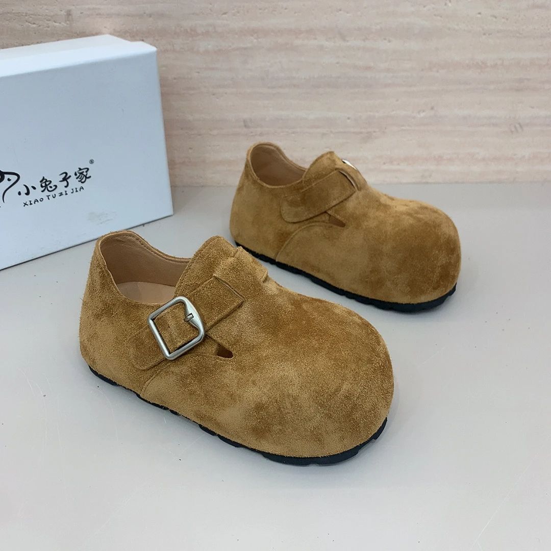 欧洲站韩版时尚百搭厚底6公分休闲反绒皮博肯鞋小个子增高单鞋