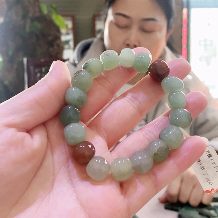 密玉（石英质玉）手链未镶嵌