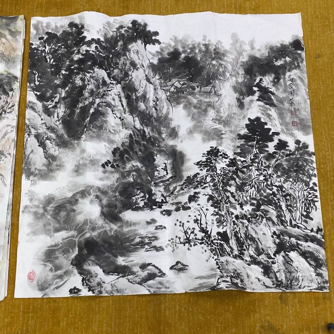 国画期*绘画作品贺老师6张666666