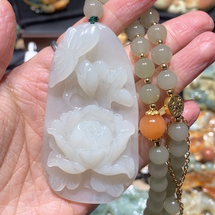 岫玉毛衣链未镶嵌