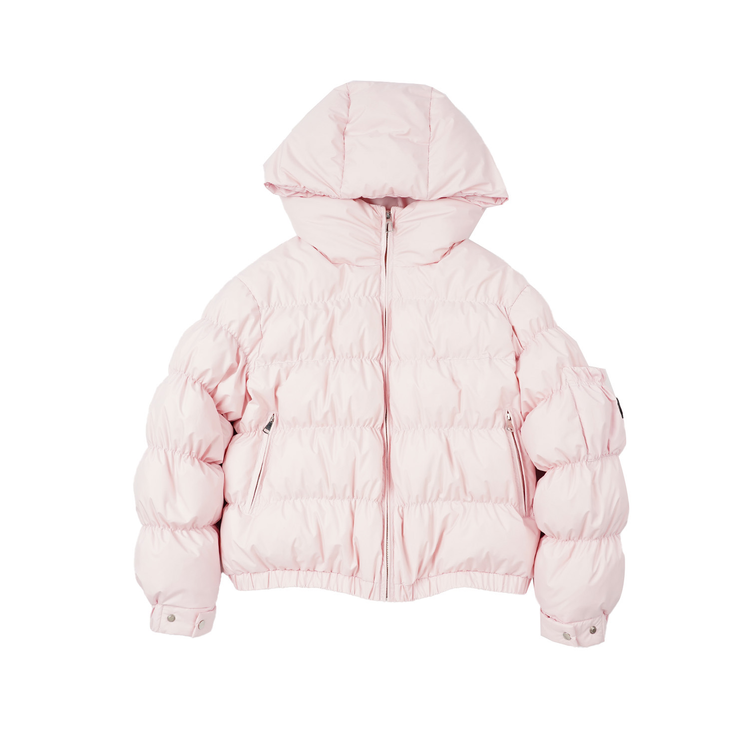 【轻奢褶皱连帽羽绒服】MT4YD0170