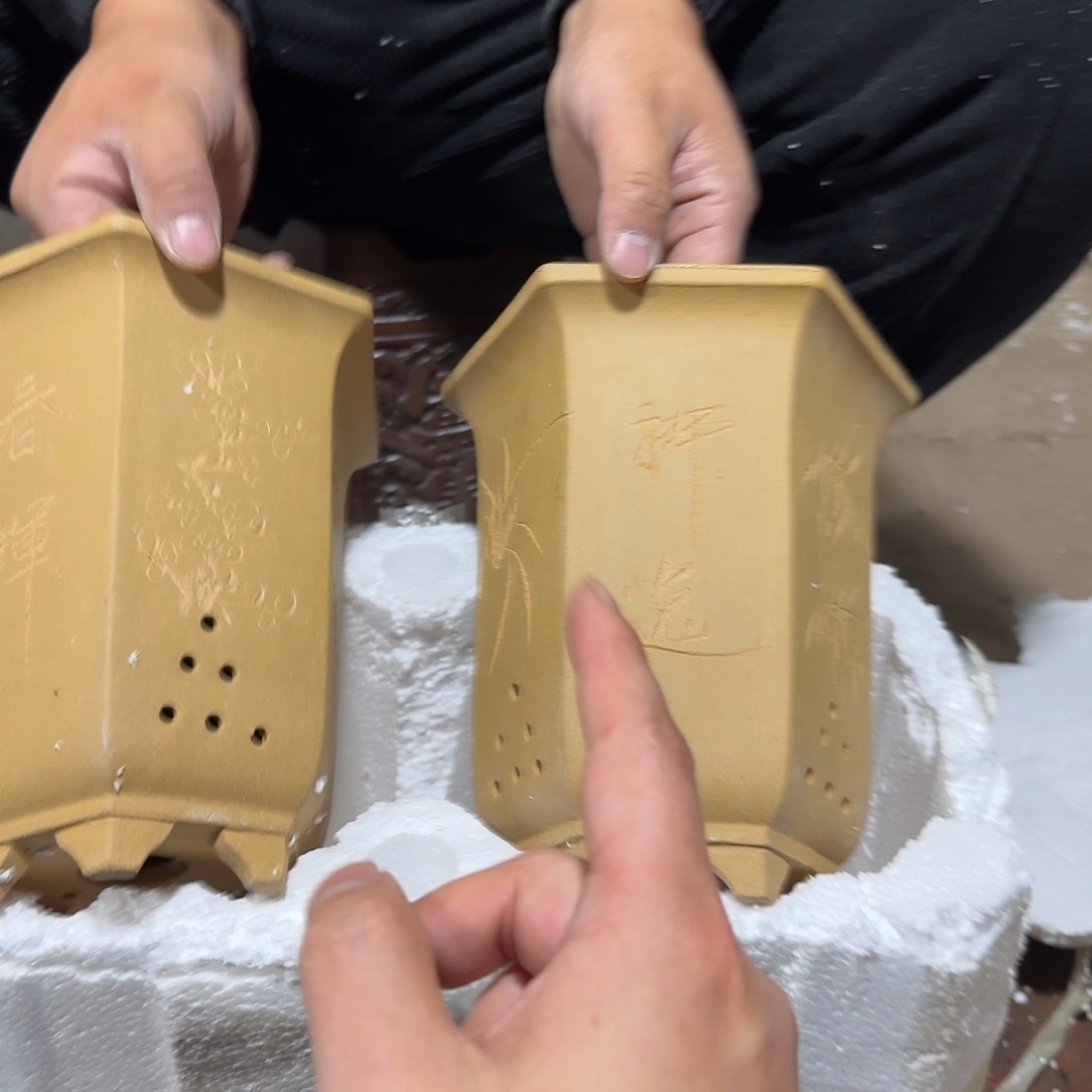 紫砂花盆口径20高度20