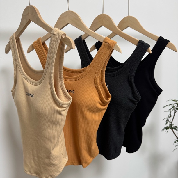 「好好穿背心」自留四件！出口日单工厂 爱原面料自发热胸垫胸衣背心