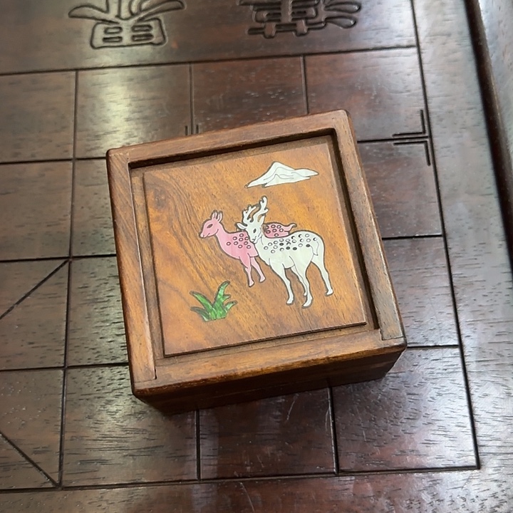 大果紫檀（缅甸花梨）机关盒子长宽10高6