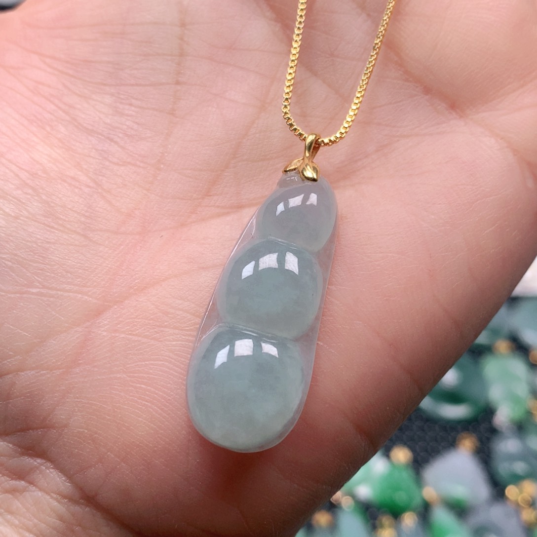 【闪购商品】翡翠吊坠(不含链)18K金镶嵌