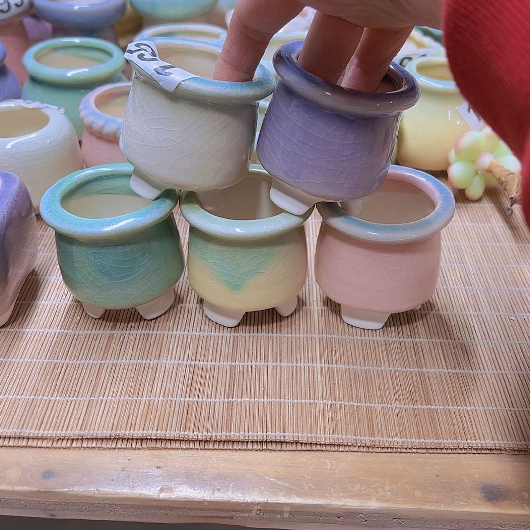 红陶陶瓷花盆当场满12包邮