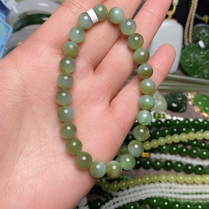 菡***缝和田玉未镶嵌手链