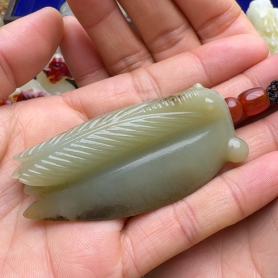 和田玉挂件未镶嵌#****$