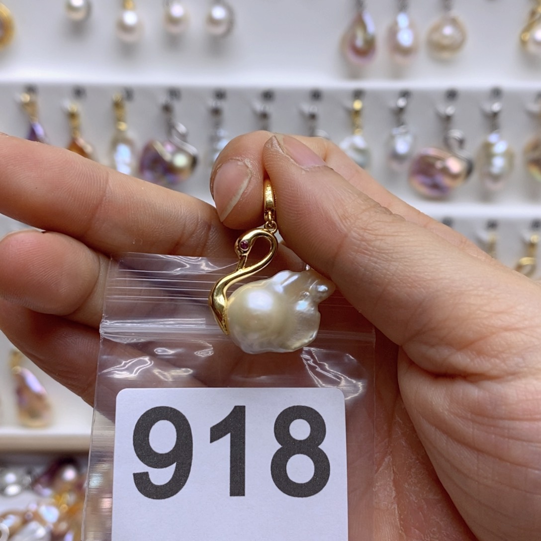 淡水珍珠颈饰银S925镶嵌918