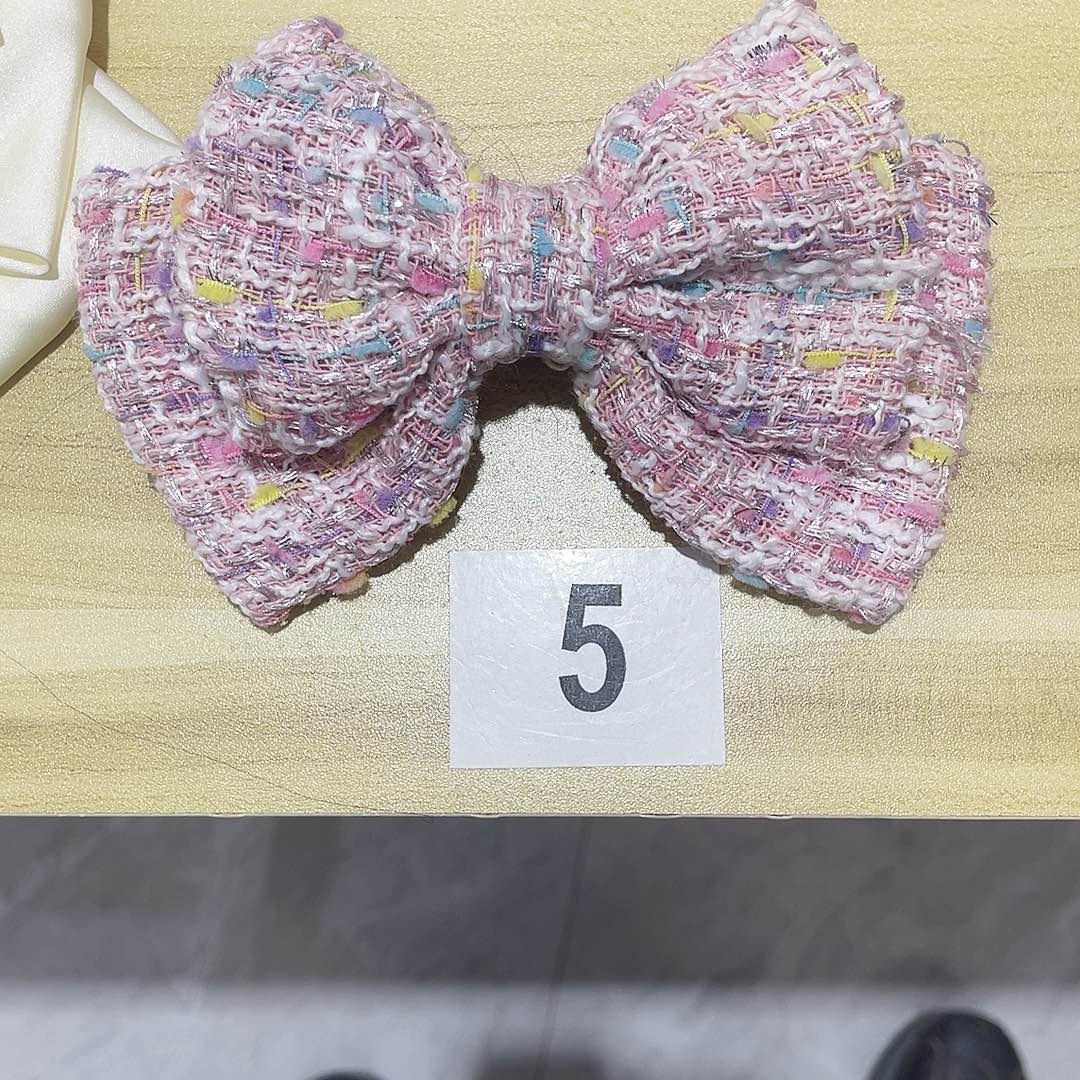 皮质铁合金蝴蝶结发夹