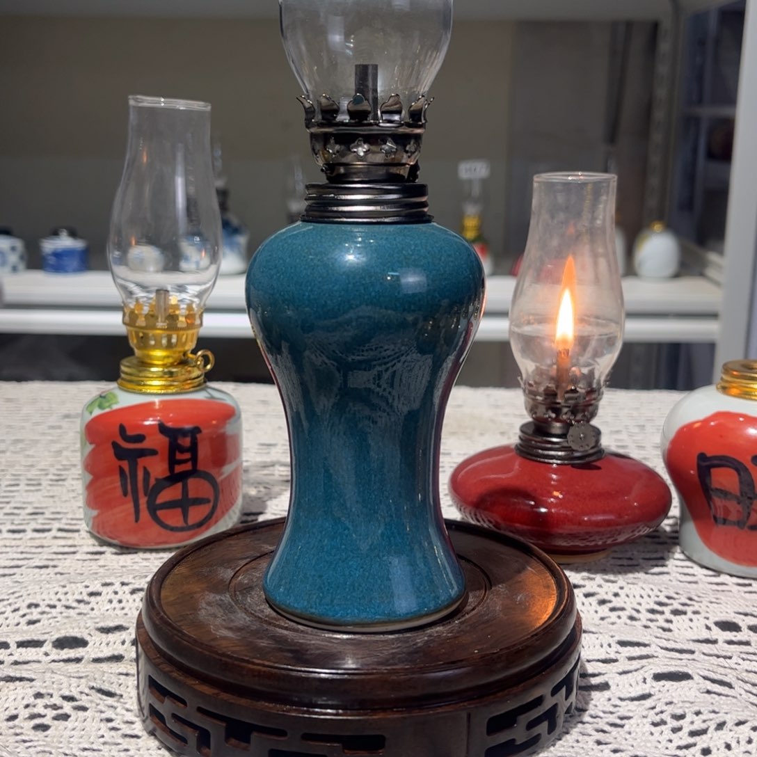 摆件景德镇陶瓷香薰灯