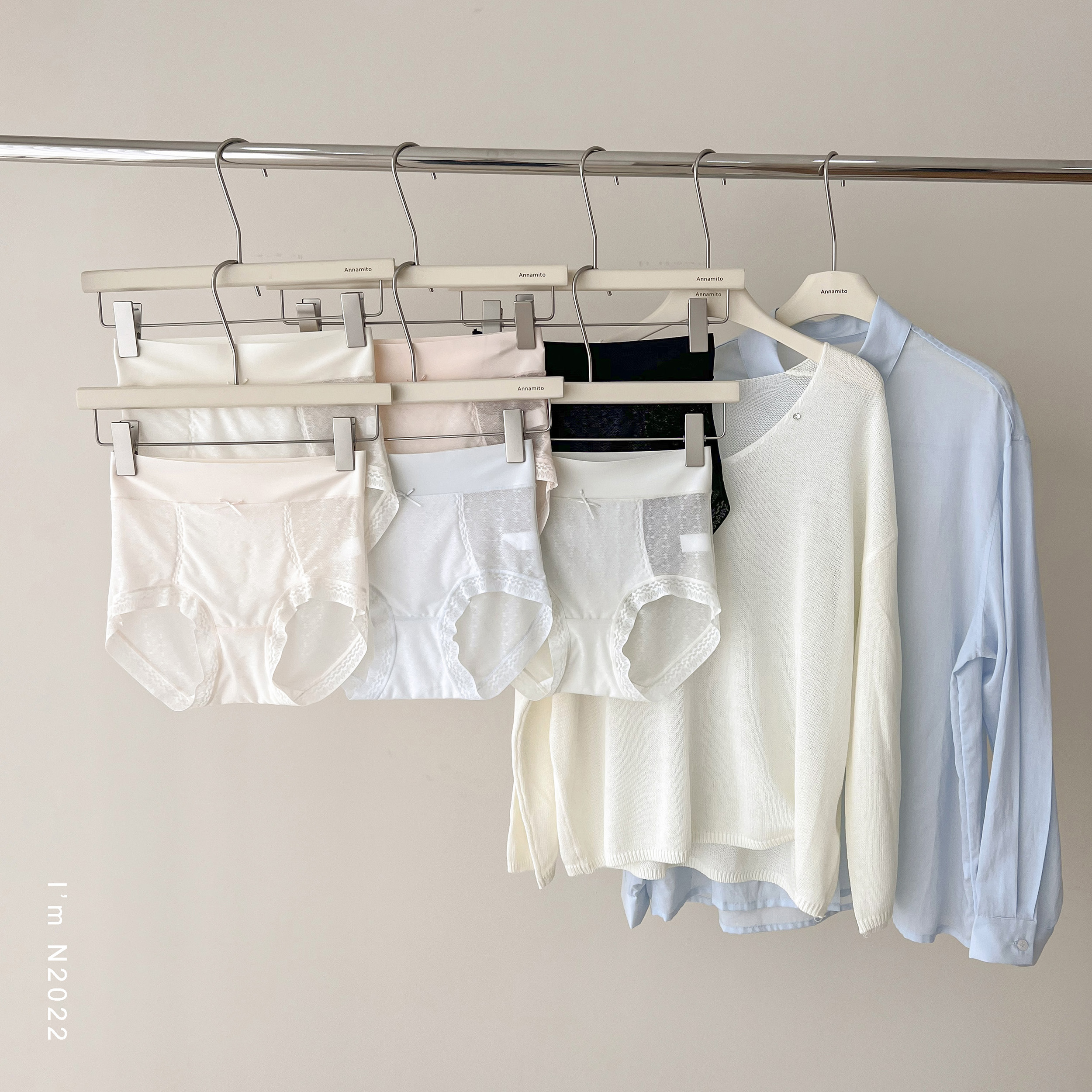 新高腰加宽无痕腰头冰丝提花内裤三条装N2022