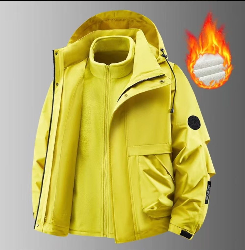 5号链接冲锋衣男女冬季户外防水登山服防风保暖三合一可拆卸外套