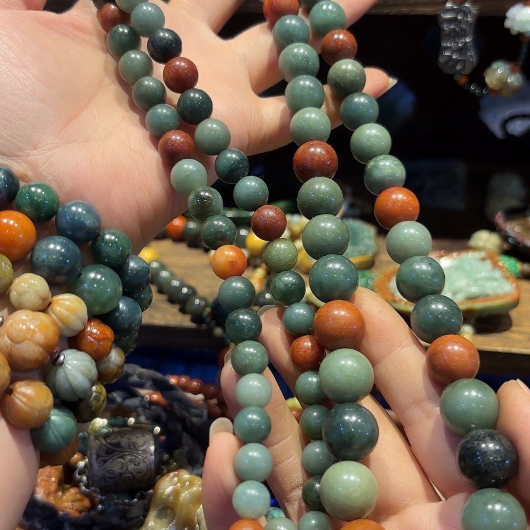 翡翠手链未镶嵌原创