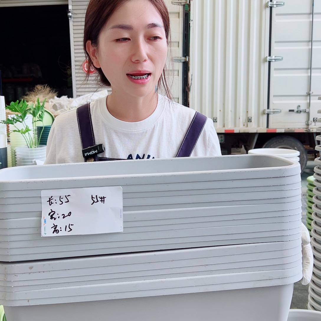 瑕疵菜盆55灰白5个无托