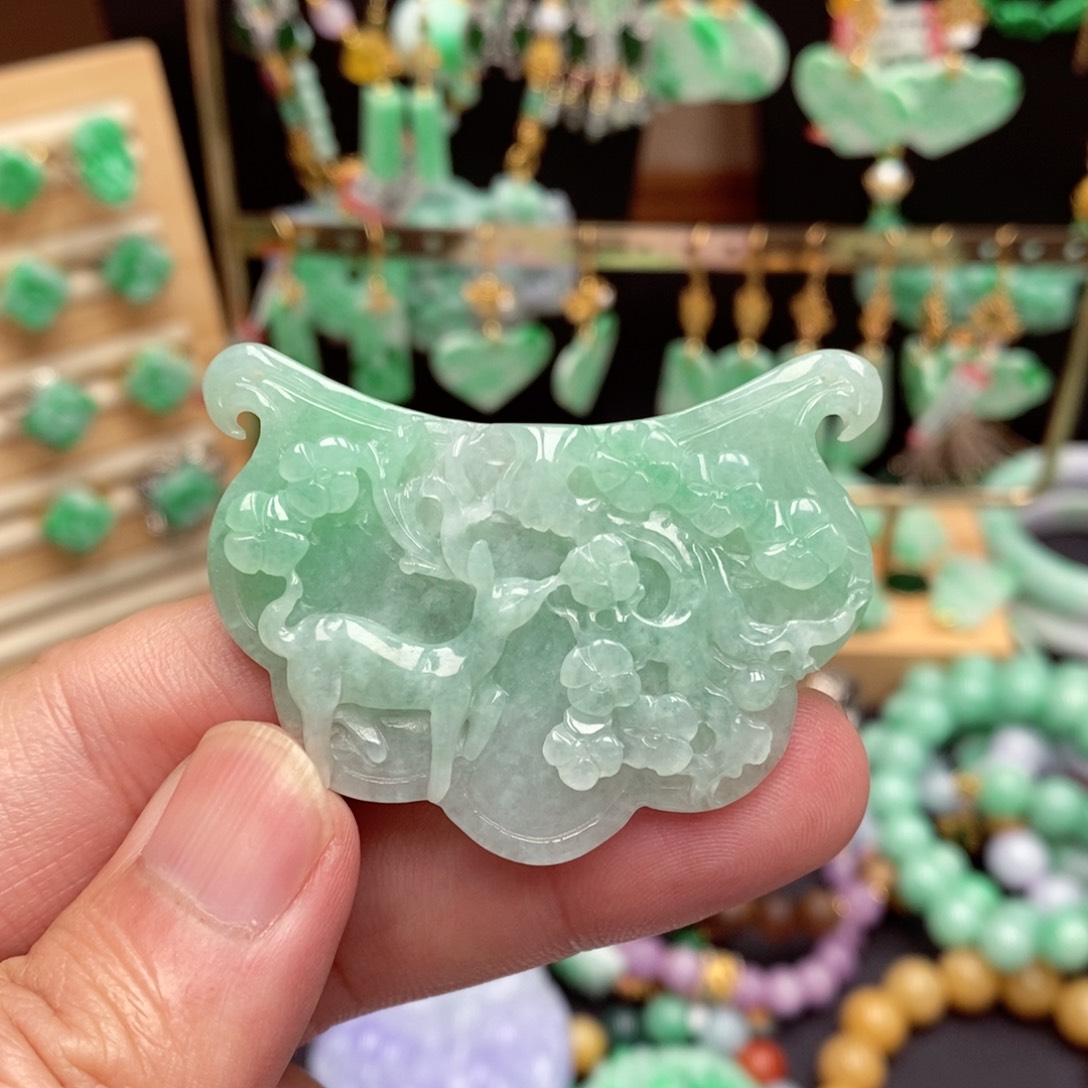 颈饰未镶嵌翡翠翡翠吊坠