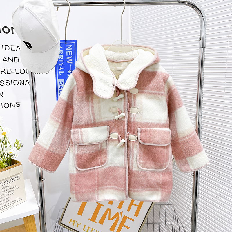 冬季新款女童外套zb5300简约童品