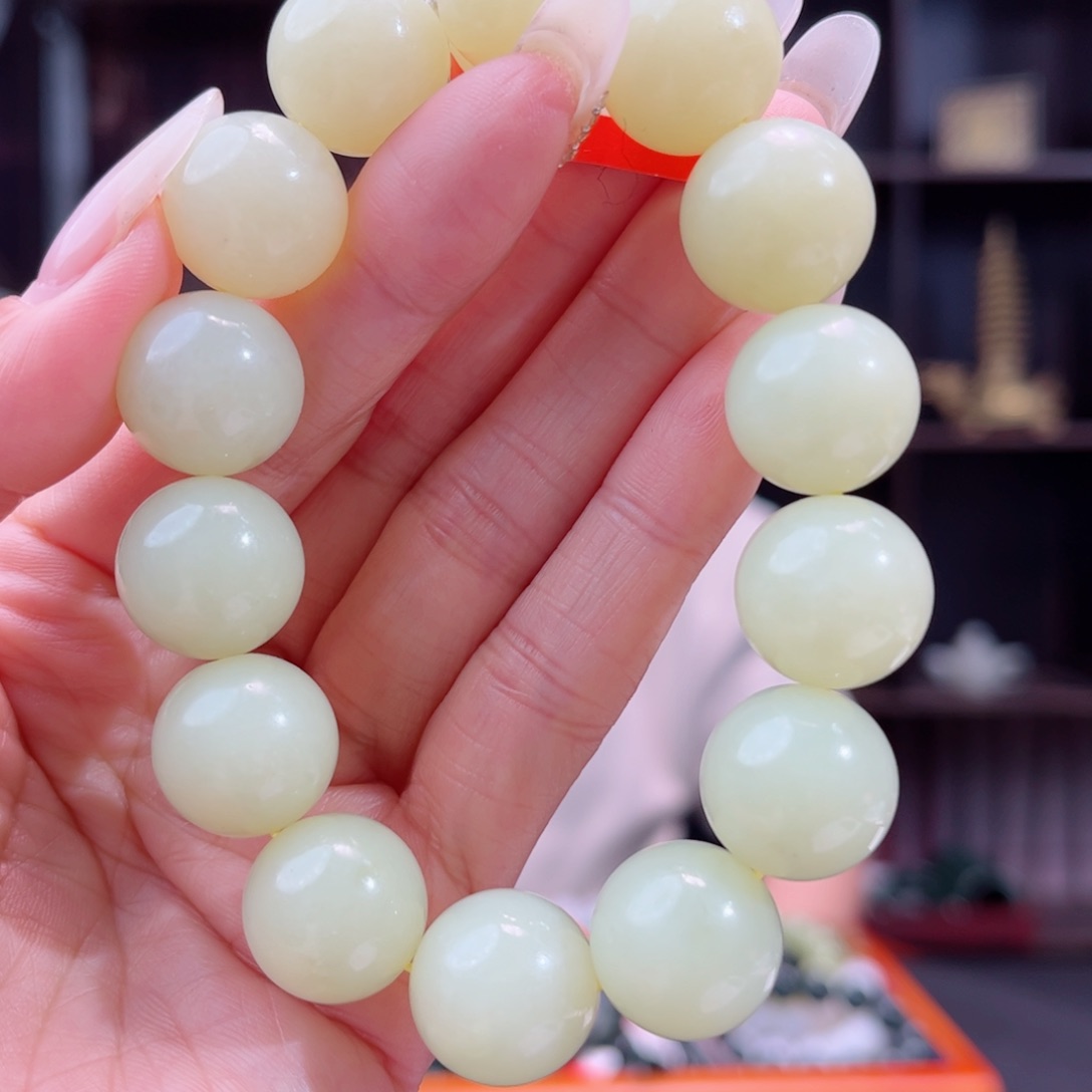 【闪购商品】和田玉手链未镶嵌新疆若羌料多样性发货16