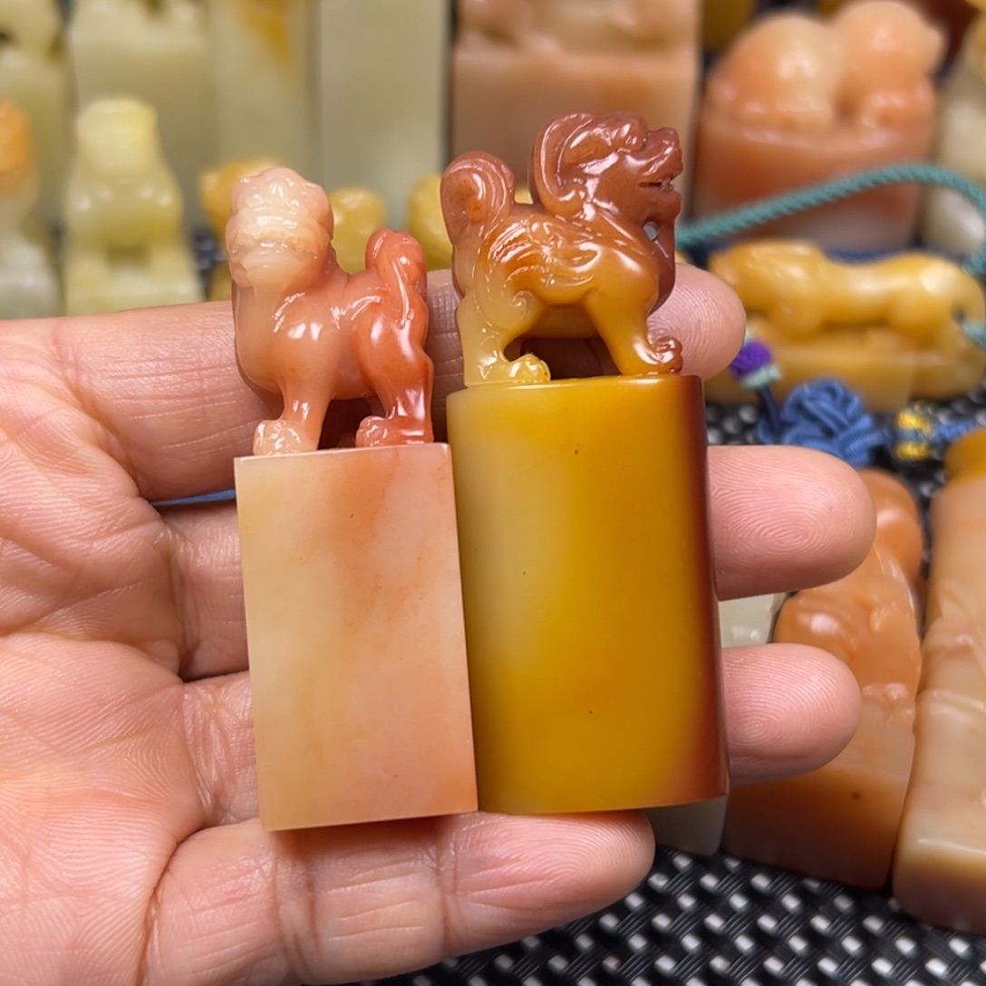 A***為寿山石印石芙蓉石瑞兽印章