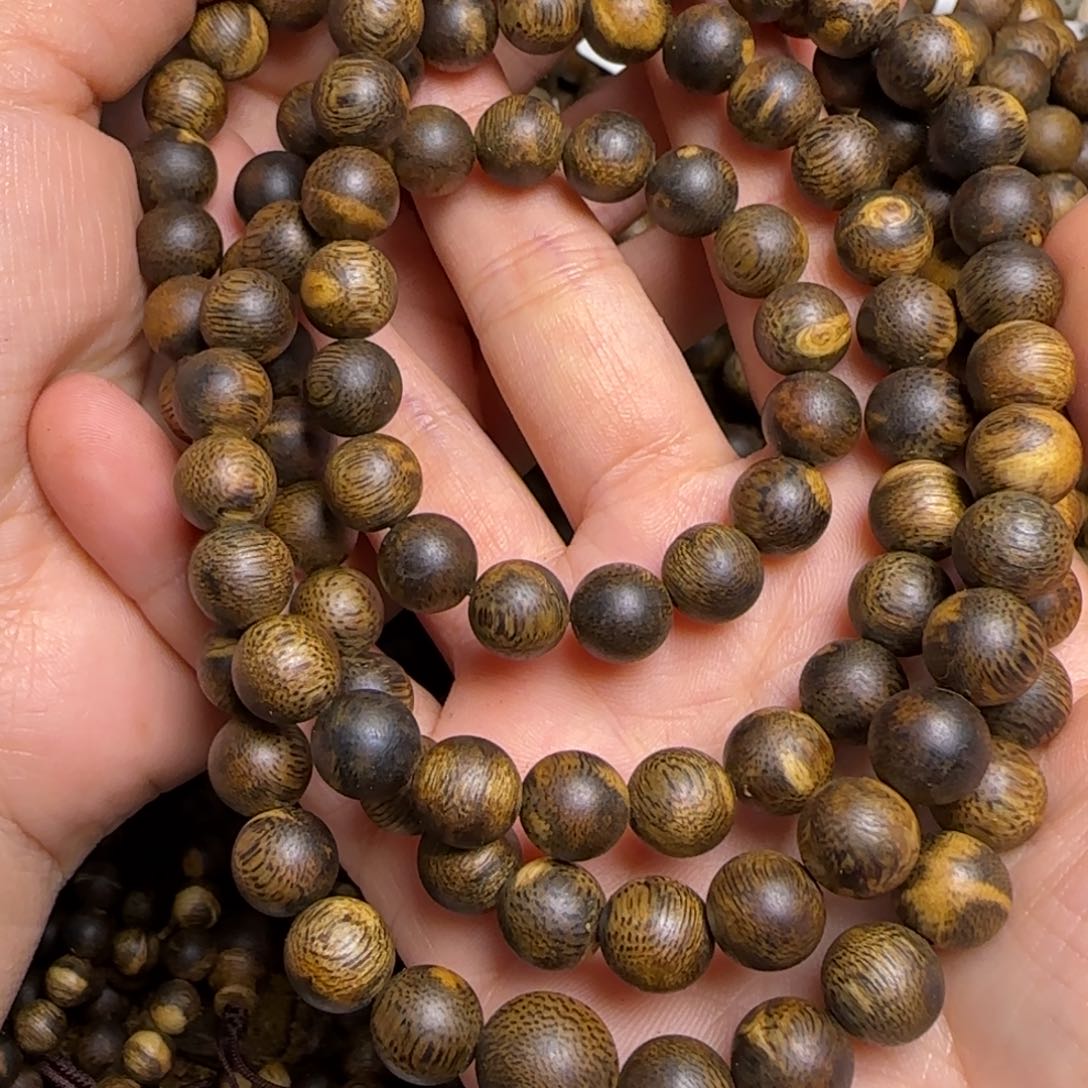 沉香手串好*棋楠沉香留疤09多圈手串