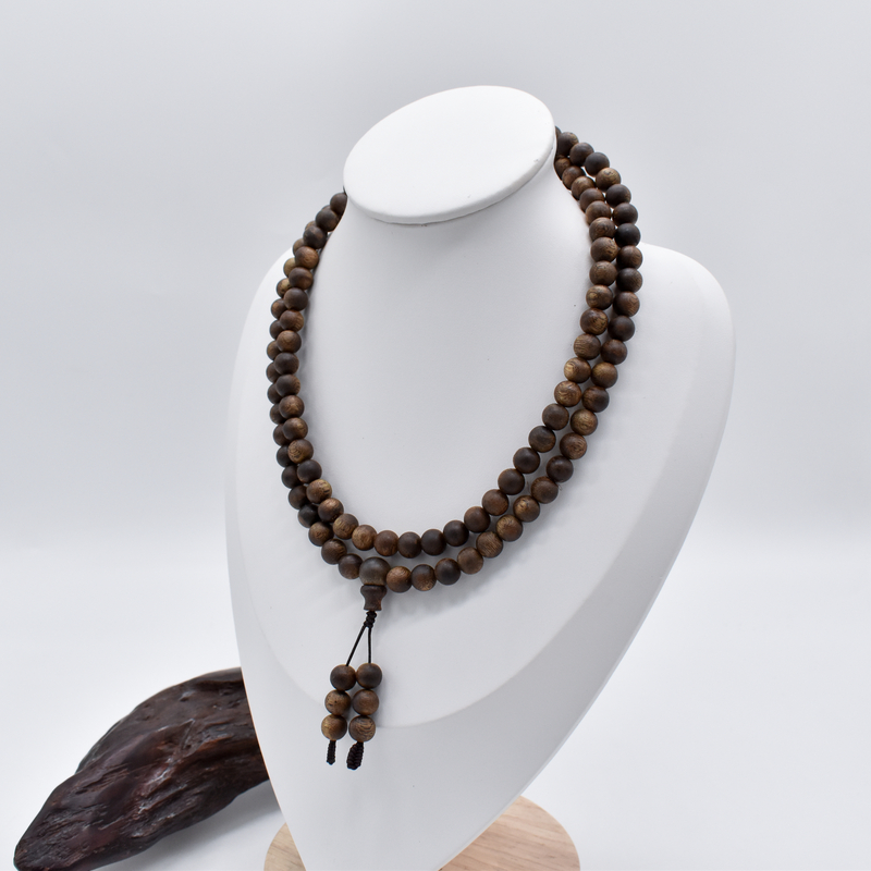 沉香【红油奶香】奇楠红骨凹身8mm圆珠多圈手串多样性发一