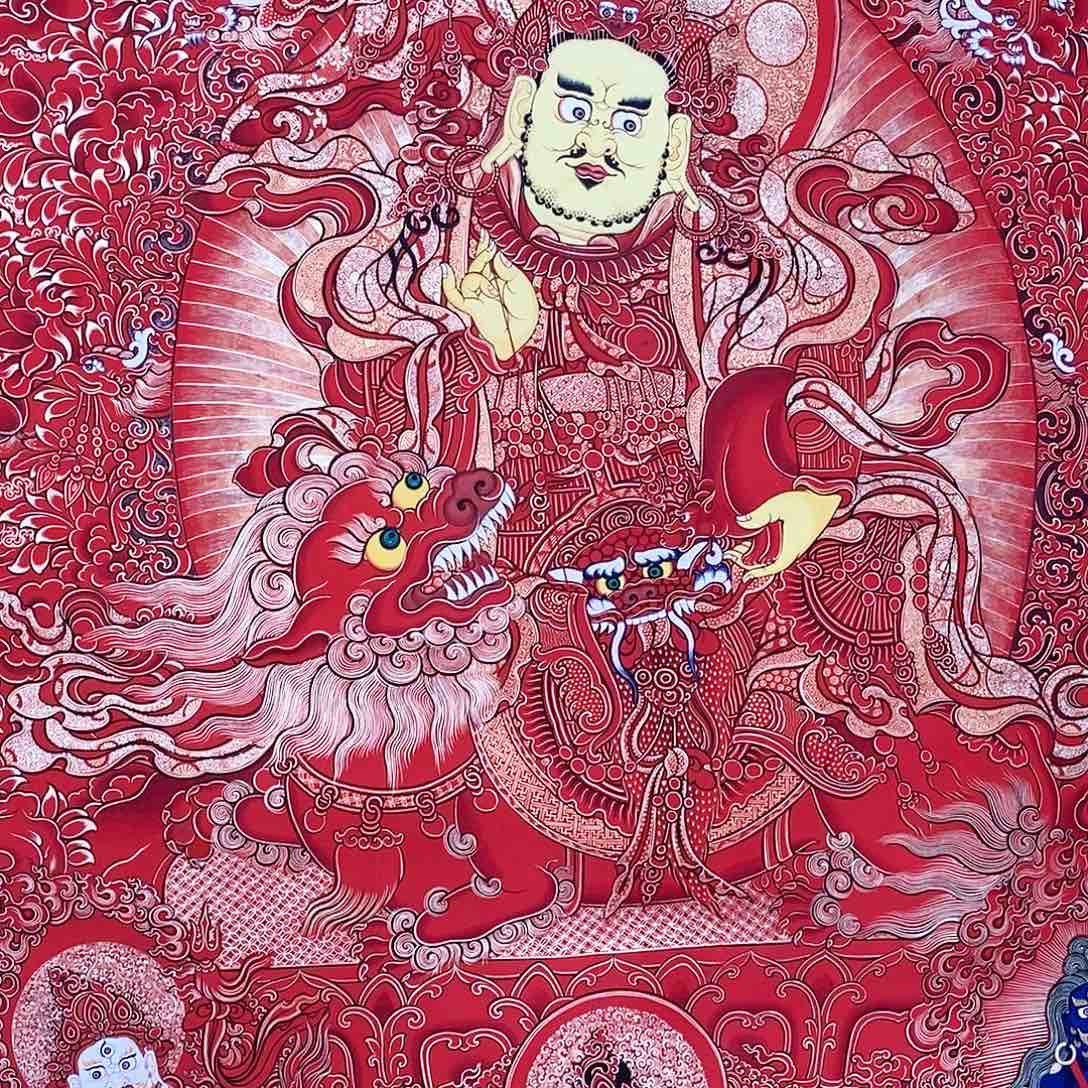 装裱画泓**族热贡手绘唐卡画芯