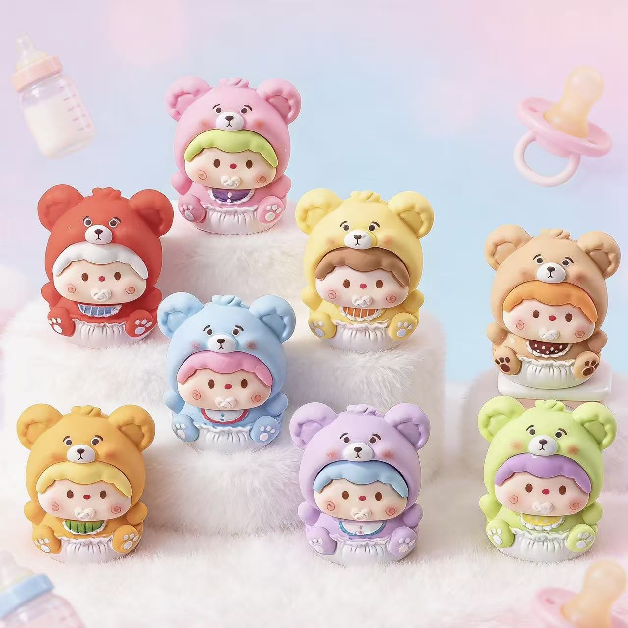 【九宫格】尿不湿崽崽树脂手感漆可爱创意家居桌面摆件公仔