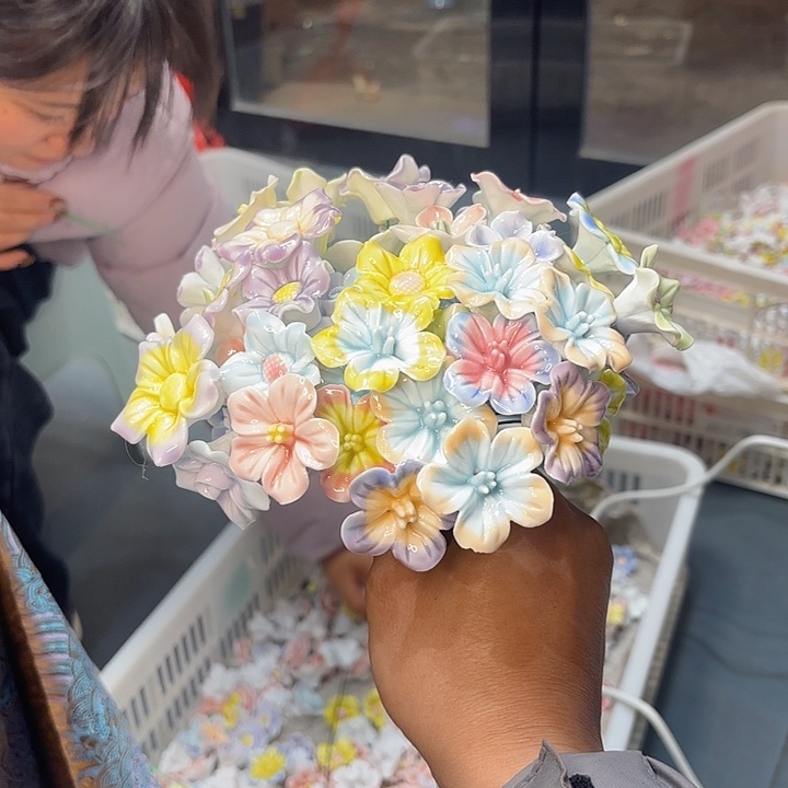 随机50陶瓷朵花，，，