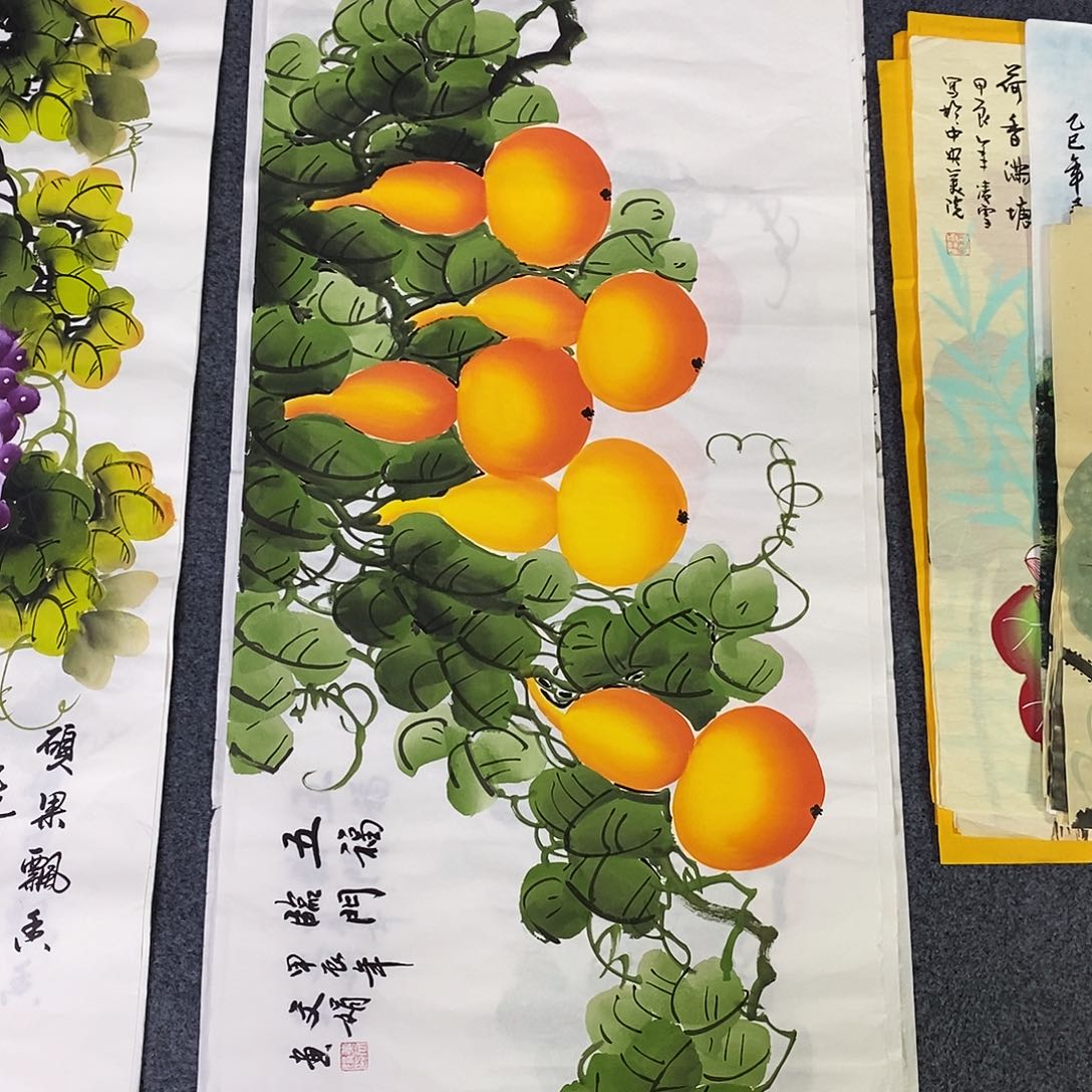 国画尺寸100✖️50三尺手绘画画