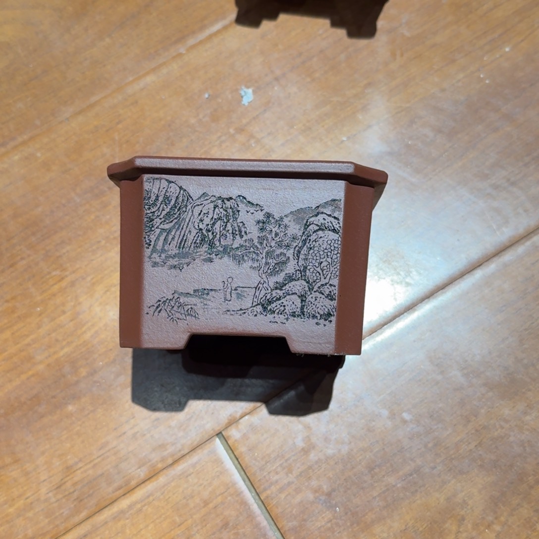 用***4紫砂花盆原矿紫泥
