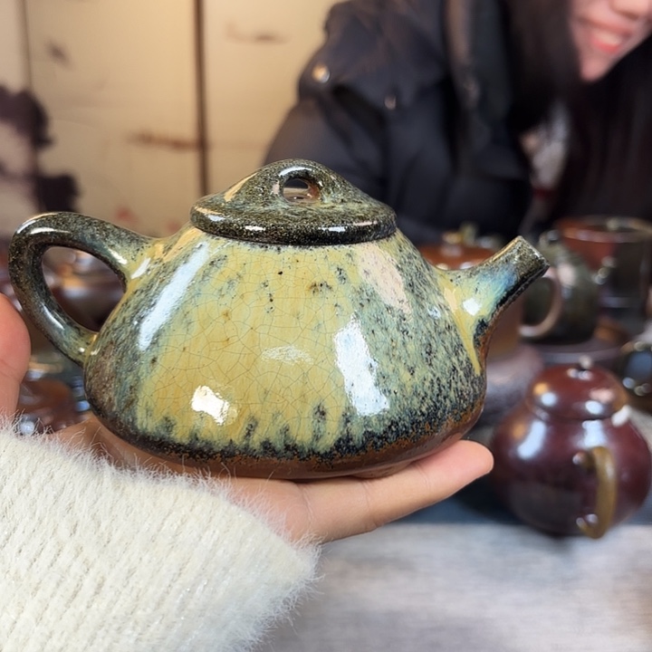 壶柴烧紫砂壶微瑕子冶