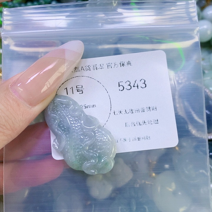 翡翠吊坠(赠链)未镶嵌翡翠