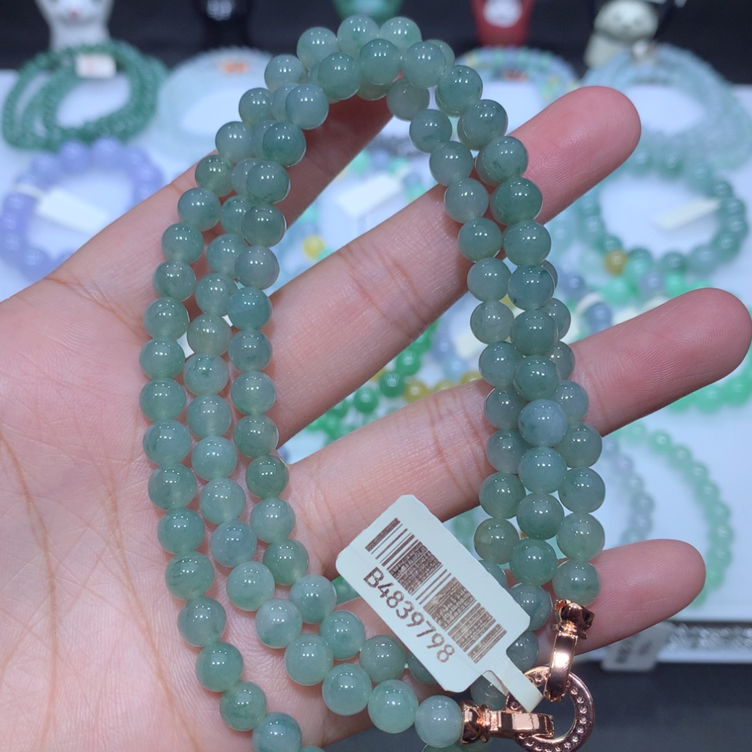 翡翠未镶嵌手串天然