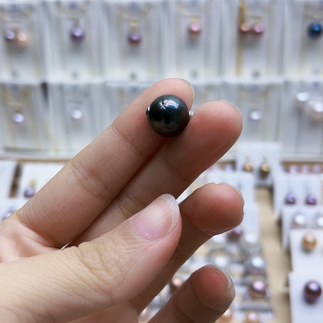 淡水珍珠颈饰银S925镶嵌