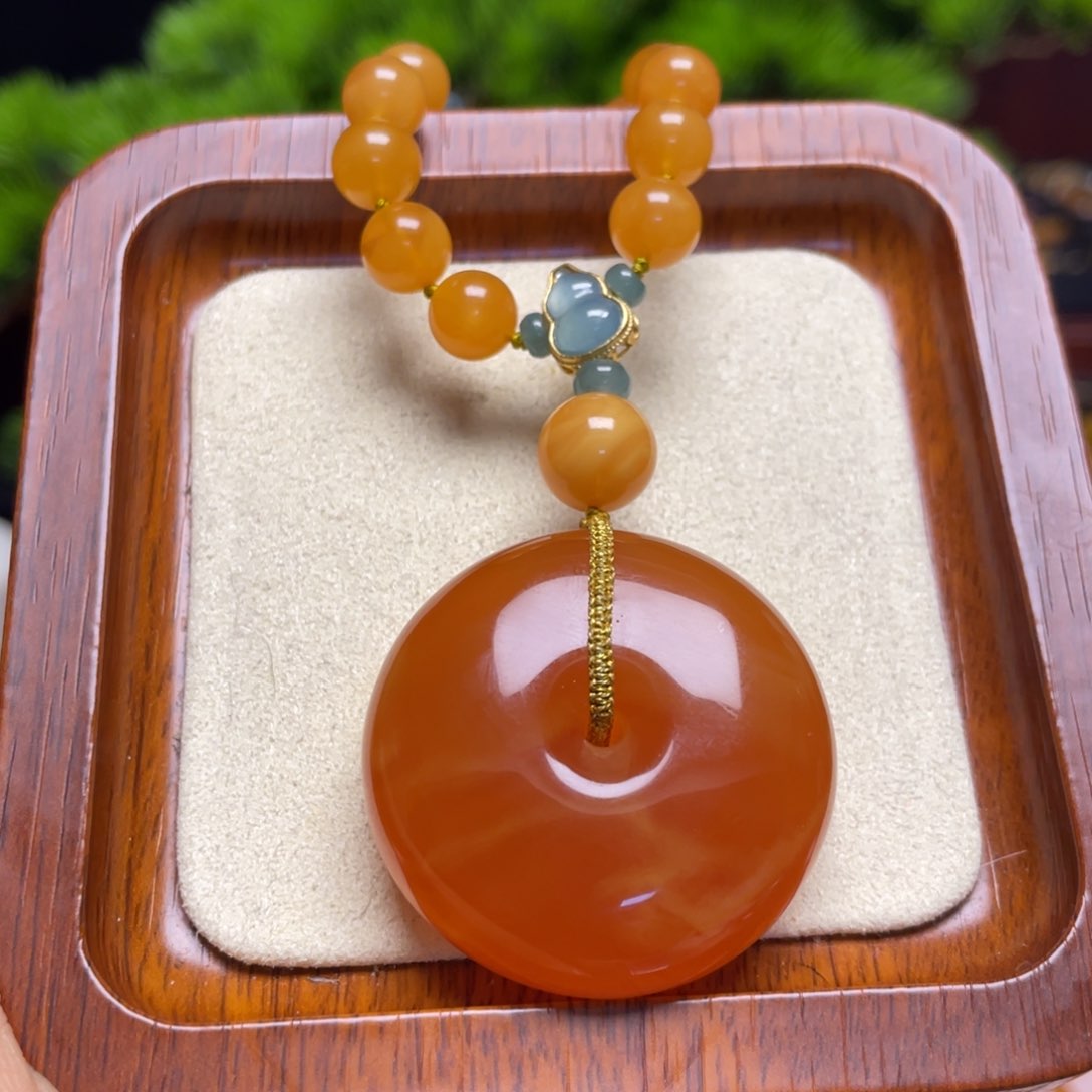 蜜蜡颈饰未镶嵌项链