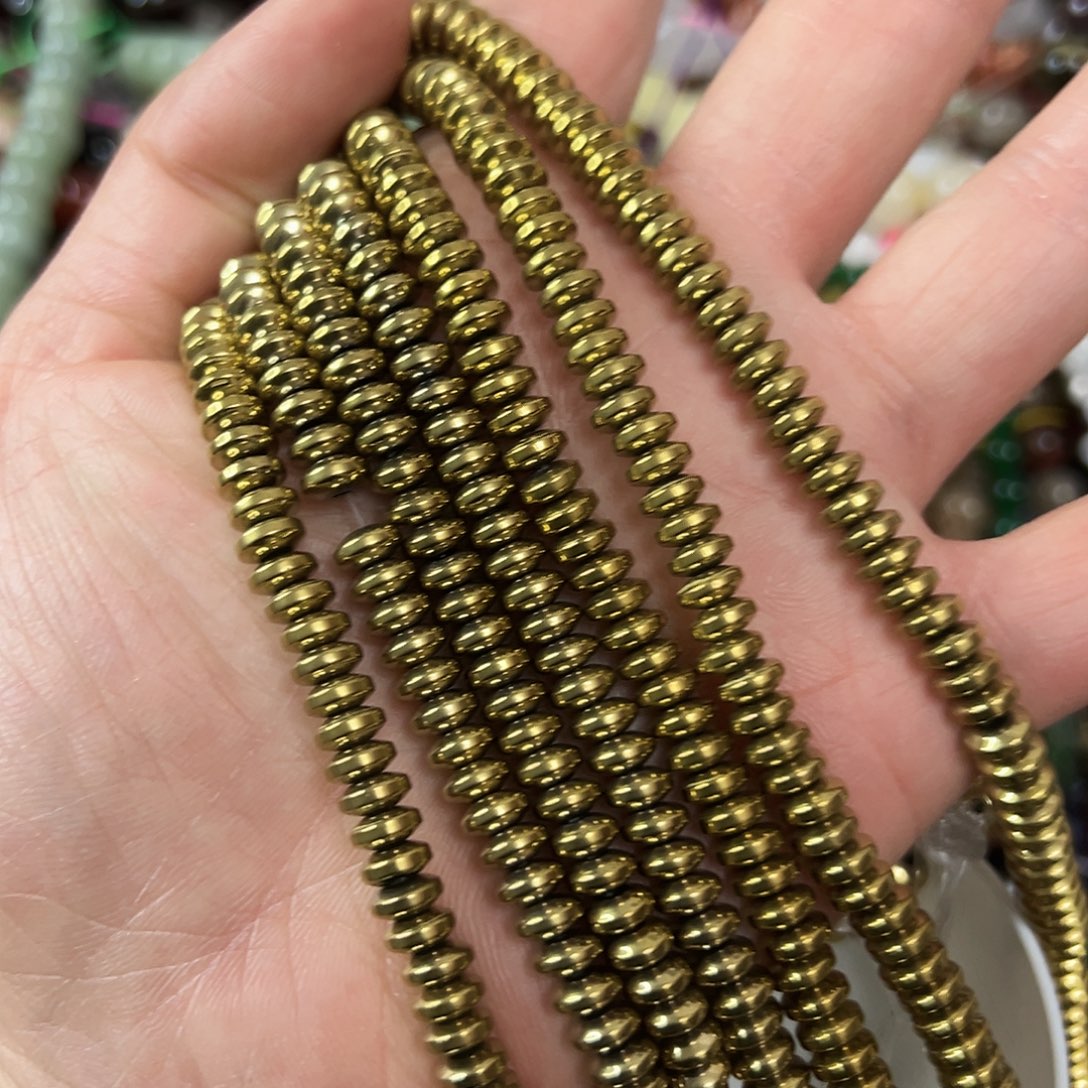 玛瑙/玉髓未镶嵌珠宝半成品，卡6黑胆石一条
