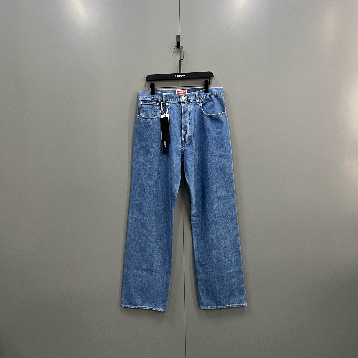 未使用 KENZO/肯佐 (ll) 蓝色阔腿牛仔裤 31码 016962