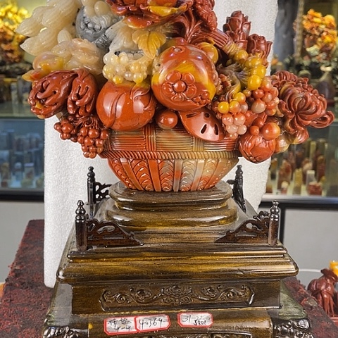 关***注寿山石花果兰一来富贵