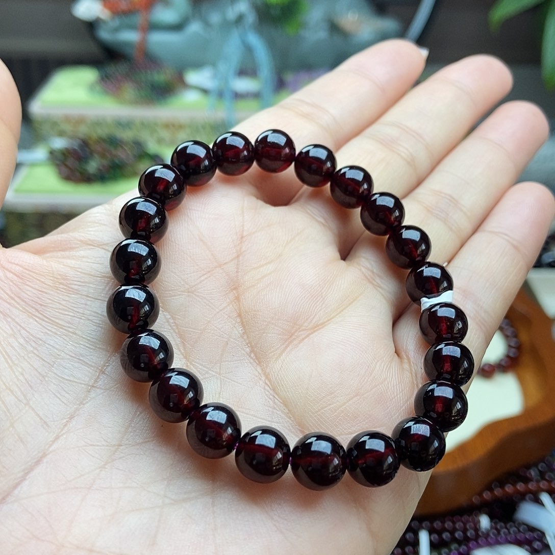 手串石榴石未镶嵌手串8.5